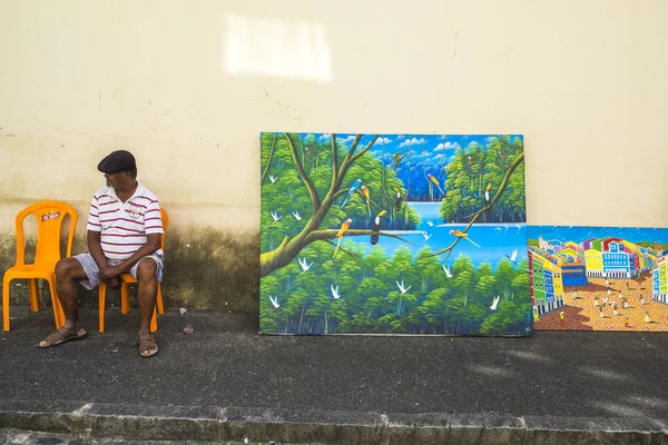 Pelourinho é um dos lugares mais famosos de Salvador para passeio — Fotografia de Stock