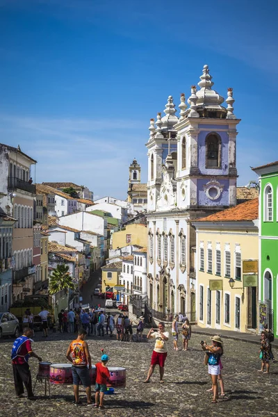 Salvador, Brasile - 26 ottobre 2016: Architettura coloniale in Brasile — Foto Stock