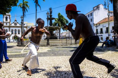 Salvador Brezilya Capoeira performansı