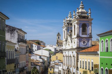 Salvador, Brezilya - 26 Ekim 2016: Sömürge mimarisi TH