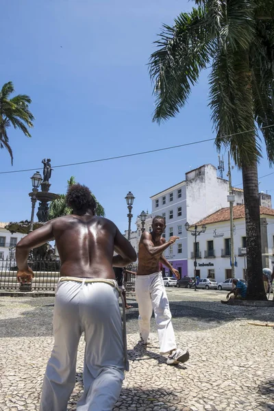 Prestazione Capoeira a Salvador Brasile — Foto Stock