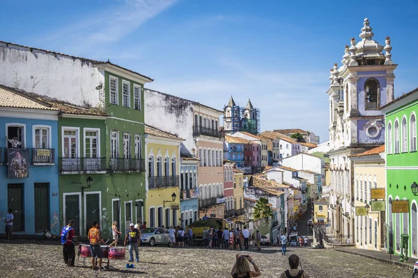 Pelourinho є одним з найвідоміших місць Сальвадор для туру — стокове фото