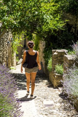 Köy Lacoste Provence Fransa Avrupa'nın