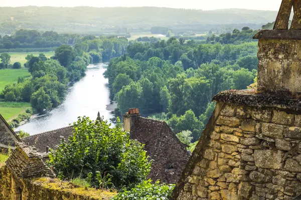 Landscape around Limeuill villages in Dordogne Valley in France — Stock Photo, Image