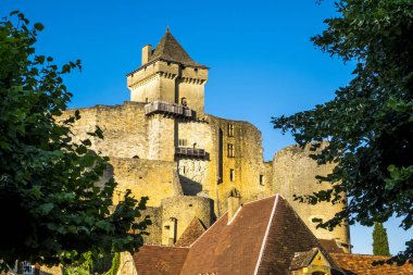 Dordogne vadisindeki Castelnaud-la-chapelle şatosu Perigord Noir F