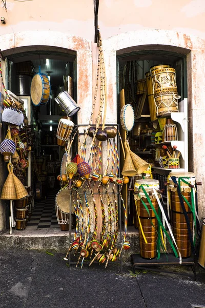 Tienda de artesanía en Salvador en Pelourinho — Foto de Stock