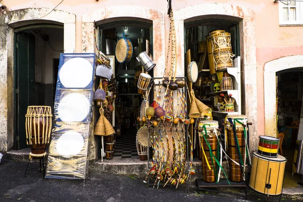 Artisan shop in Salvador in Pelourinho — Stock Photo, Image