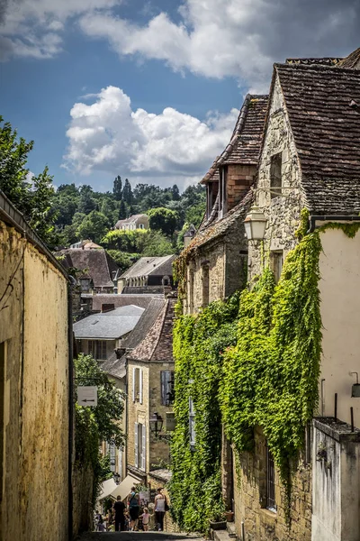 Village of Sarlat-la-Caneda in Dordogne, Perigord Noir France Eu — Stock Photo, Image