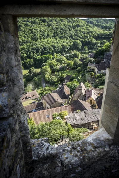 Vista panorâmica de Dordogne Valley Perigord Noir France Europe — Fotografia de Stock
