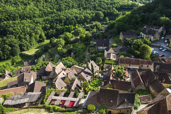 Dordogne Perigord Noir F 'deki Castelnaud-la-chapelle' den paranoya.