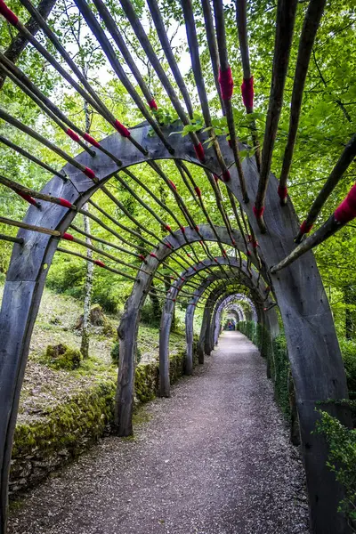 Gardens of the castle of Marqueyssac — Stock Photo, Image