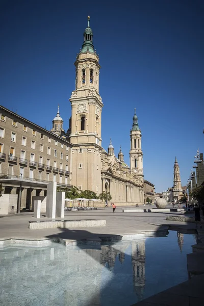 Basílica de Nuestra Señora del Pilar, Zaragoza, Aragón , — Foto de Stock