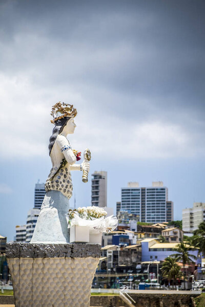 храм богини yemanja, salvador, bahia, Бразилия, юг утра
