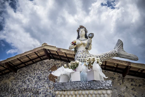 女神 yemanja、サルバドール、バイーア、ブラジルの寺院南です。 ストック画像