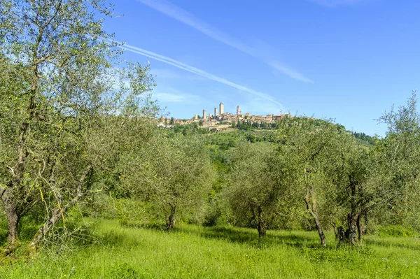 Paisajes alrededor de San Gimignano — Foto de Stock