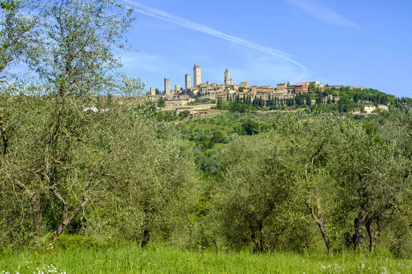 Paisajes alrededor de San Gimignano — Foto de Stock