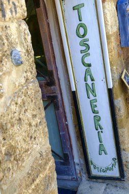 Monteriggioni Toskana İtalya bölgesel gıda deposu
