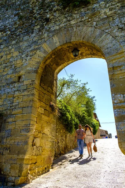 Les remparts médiévaux de Monteriggioni, Toscane — Photo