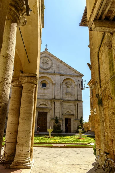 Στον καθεδρικό ναό της Pienza, Τοσκάνη, Ιταλία — Φωτογραφία Αρχείου