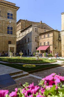 Via Pio II Meydanı Pienza Toskana 