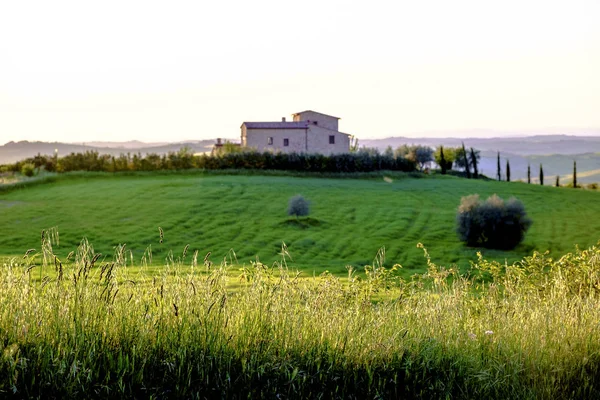 Paisagem rural em torno de Pienza Toscana — Fotografia de Stock