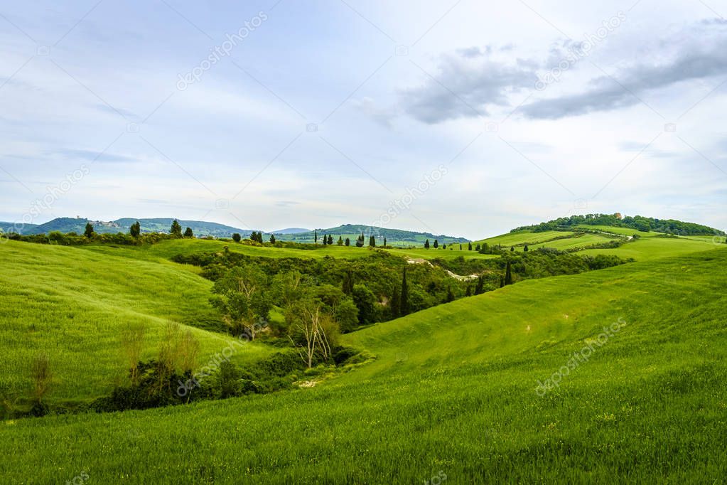 Scenery near to Pienza, Tuscany. The area is part of the Val d'O