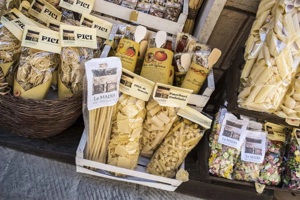 Regional food around Montepulciano, Siena Province, Tuscany, Ita — Stock Photo, Image