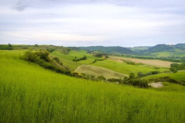 Scenérie nedaleko Pienza, Toskánsko. Oblast je součástí Val d'O — Stock fotografie