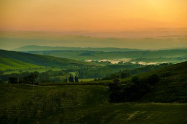 Val d'Orcia İtalya'nın Tuscany ili