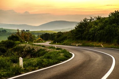 Val d'Orcia İtalya'nın Tuscany ili