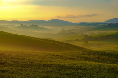 Val d'Orcia İtalya'nın Tuscany ili
