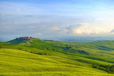 Val d'Orcia İtalya'nın Tuscany ili