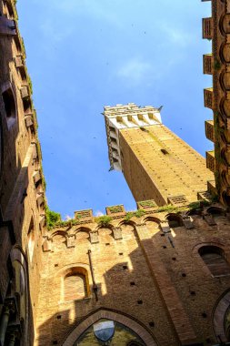 Siena İtalya 'daki Pubblico Sarayı