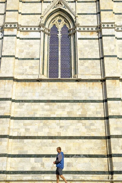 Cephe Duomo, Siena, Toskana, İtalya — Stok fotoğraf