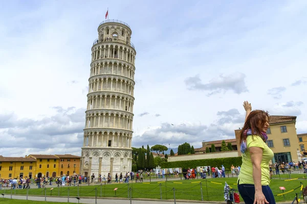 Pisa Kulesi, Pisa, Toskana, İtalya, — Stok fotoğraf