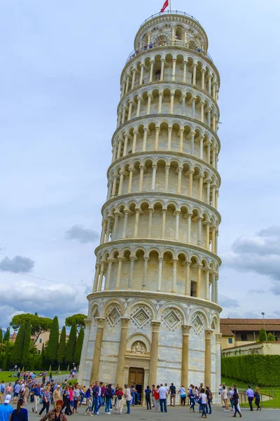 Eğik Pisa Kulesi, Toskana, İtalya, — Stok fotoğraf
