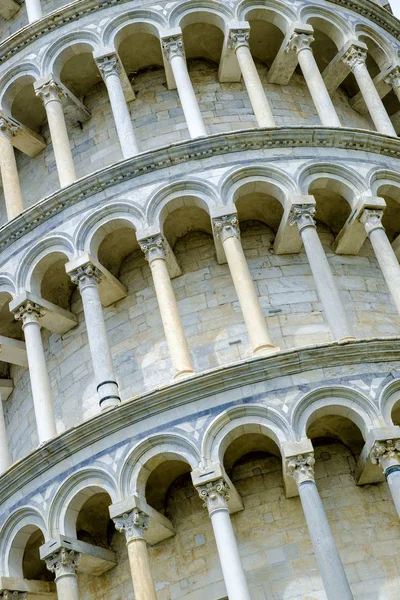 The Leaning Tower of Pisa, Pisa, Toscane, Italië, — Stockfoto