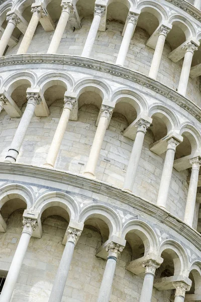 De Scheve Toren van Pisa, Toscane, Italië, — Stockfoto