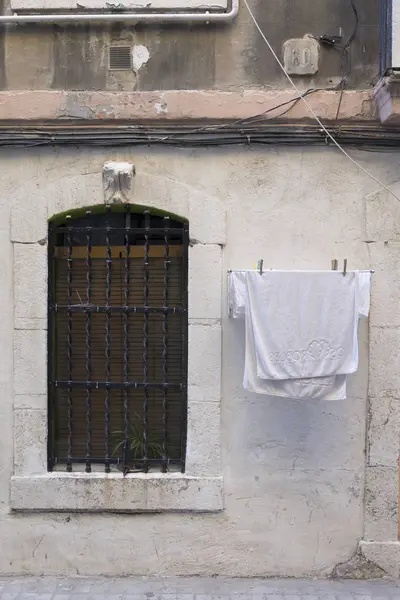 Barrio popular de Barceloneta en Barcelona — Foto de Stock