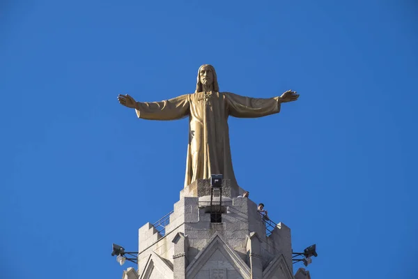 Expiatory Church of the Sacred Heart on the Tibidabo — Stock Photo, Image