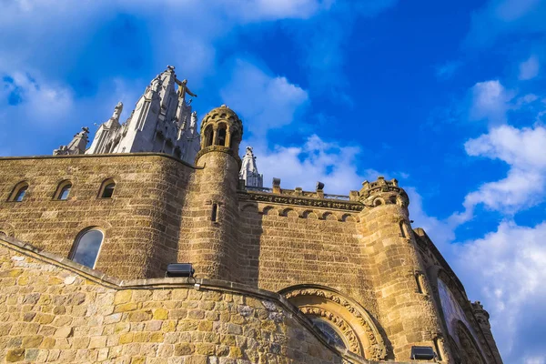 Iglesia expiatoria del Sagrado Corazón en el Tibidabo, Barcelona , —  Fotos de Stock