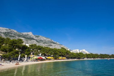 Makarska Rivera Hırvatistan Beach'de 