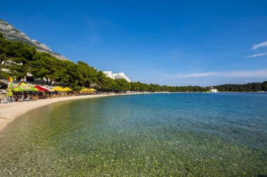 Makarska Rivera Hırvatistan Beach'de 