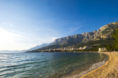 Makarska Rivera Hırvatistan Avrupa'da Beach'de