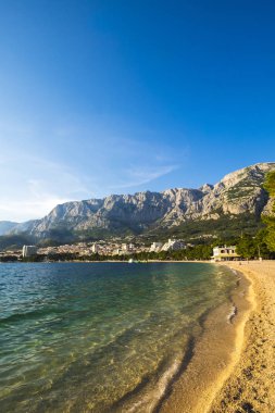 Makarska Rivera Hırvatistan Avrupa'da Beach'de