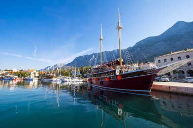Bağlantı noktası Makarska Dalmaçya Hırvatistan Avrupa'da