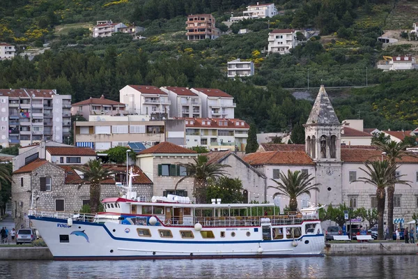 Makarska Kroatien Maj 2017 Visa Makarska Vackraste Byarna Dalmatien — Stockfoto