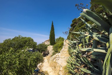 Zlatni Rat Brac Adası Murvica çevresinde peyzaj 
