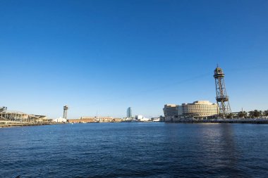 Port Vell Barcelona Katalonya İspanya görünümünü