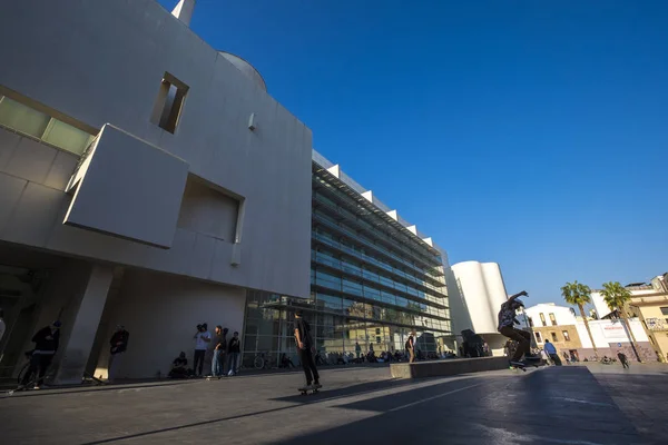 Barcelona Spain February 2017 Detail Building Macba Museum Contemporary Art — Stock Photo, Image